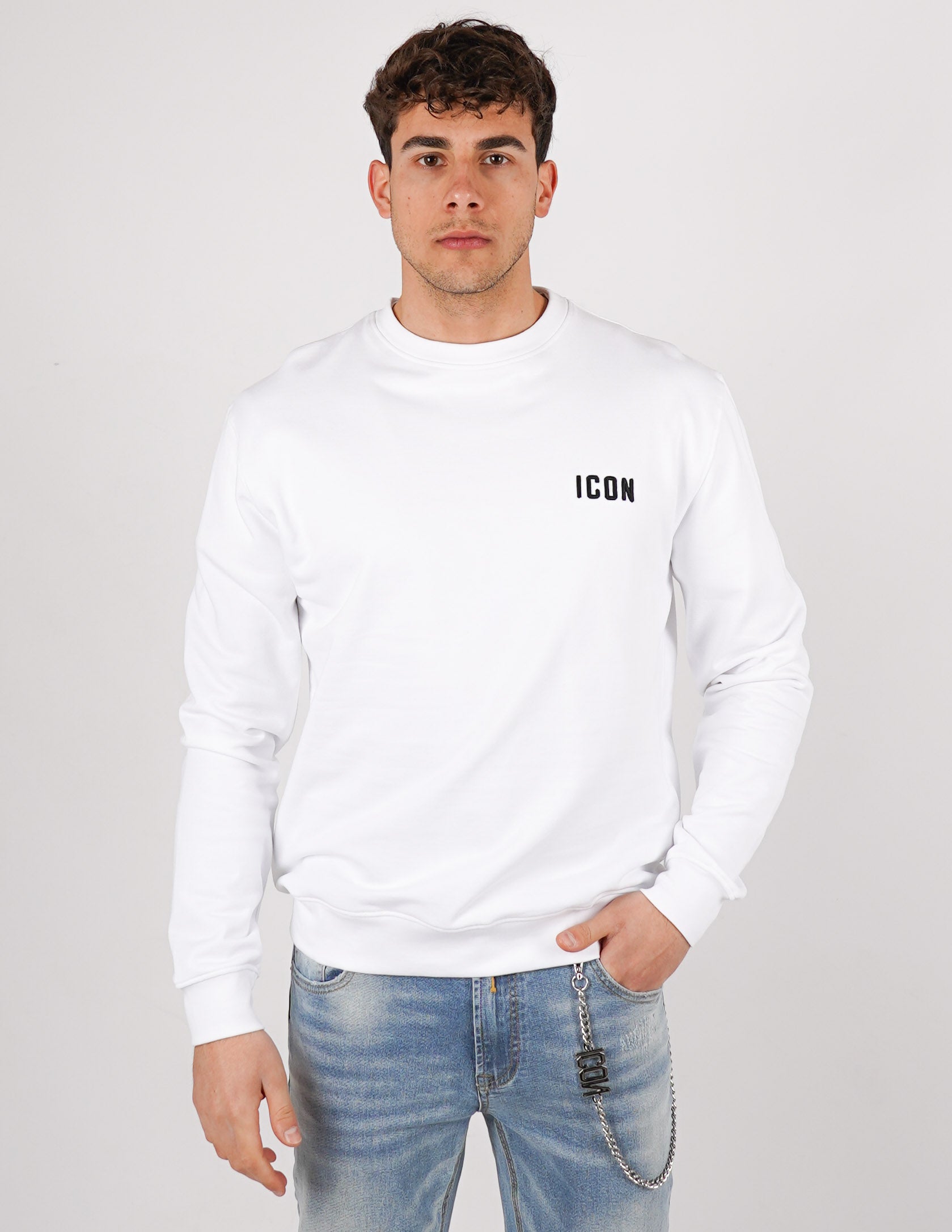 felpa icon girocollo