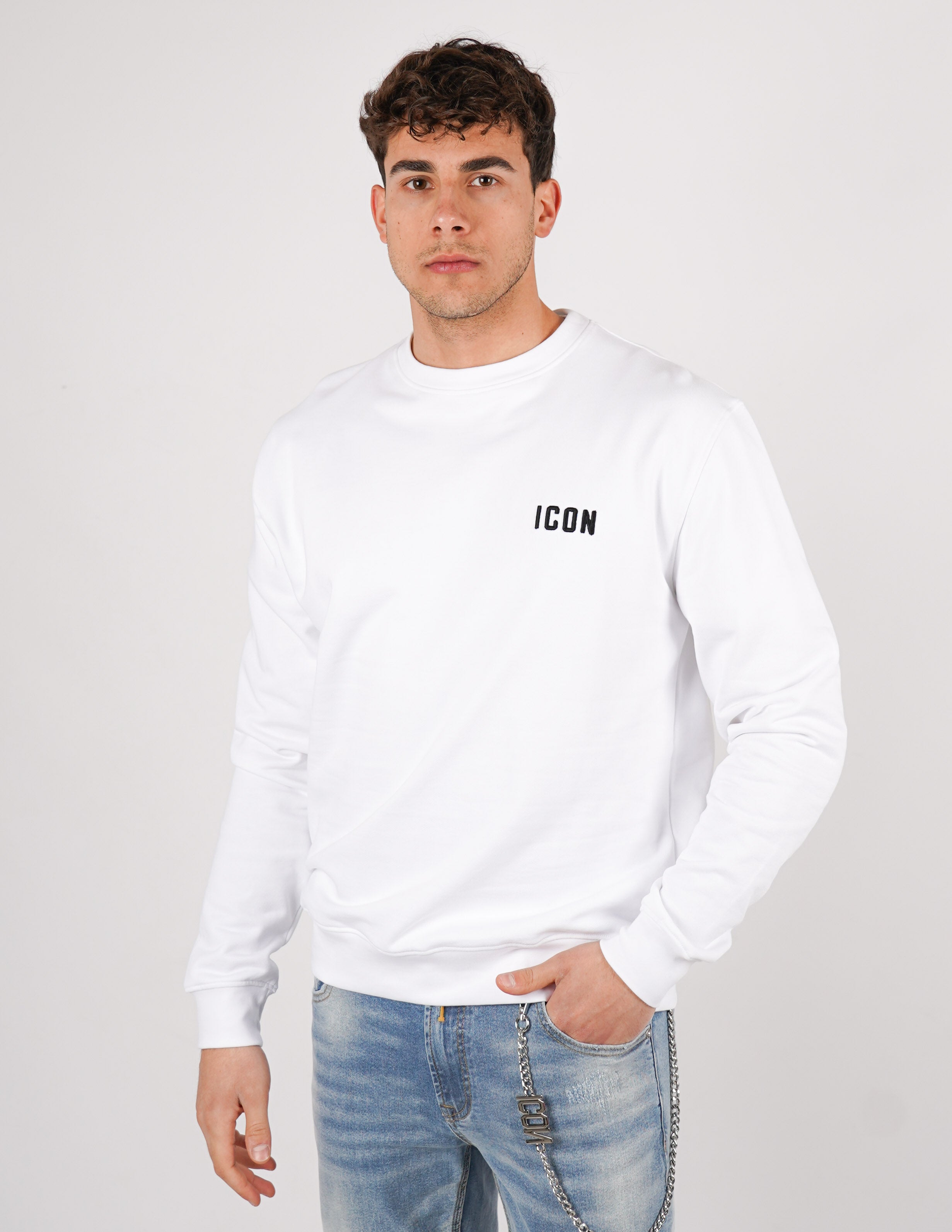 felpa icon girocollo