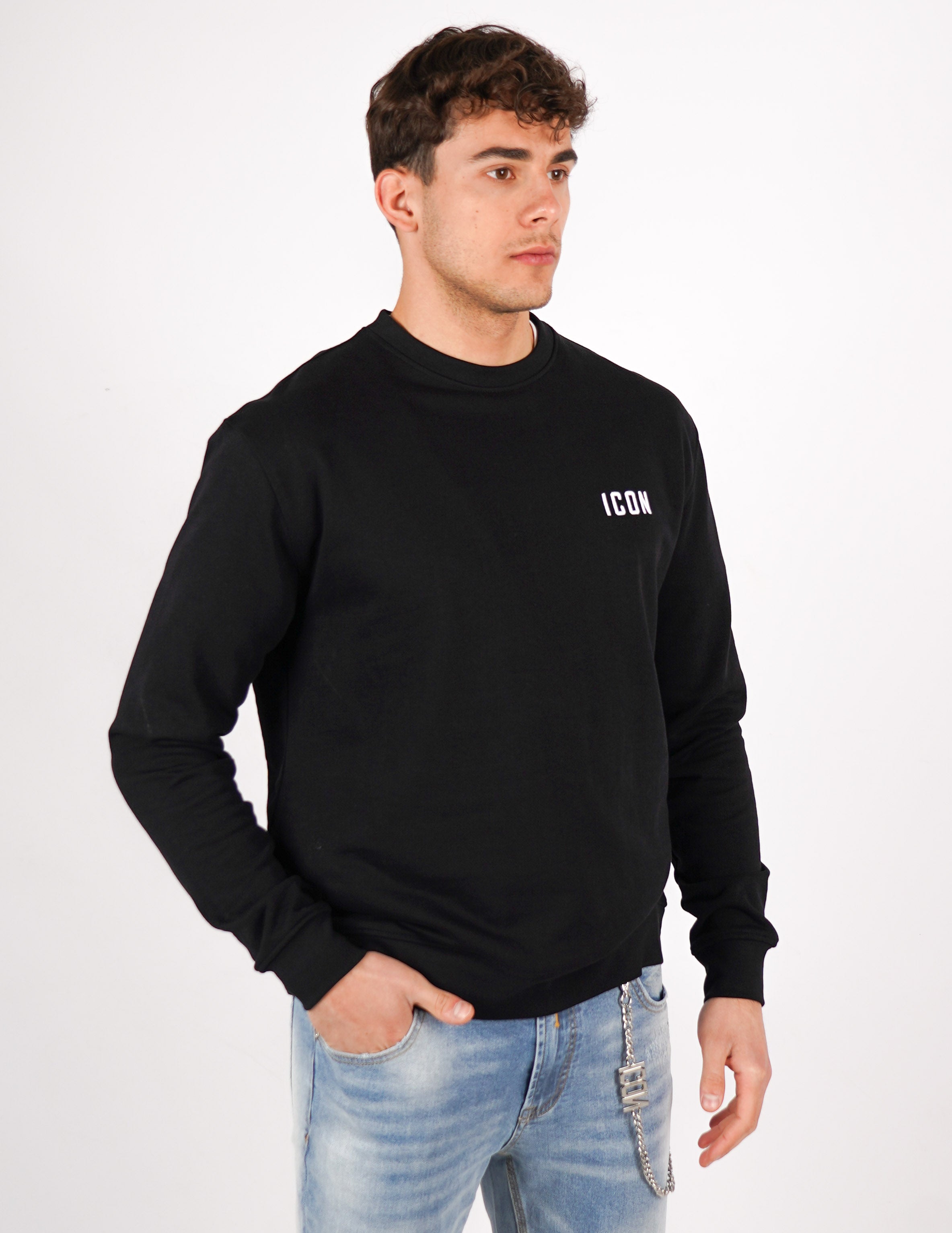 felpa icon girocollo