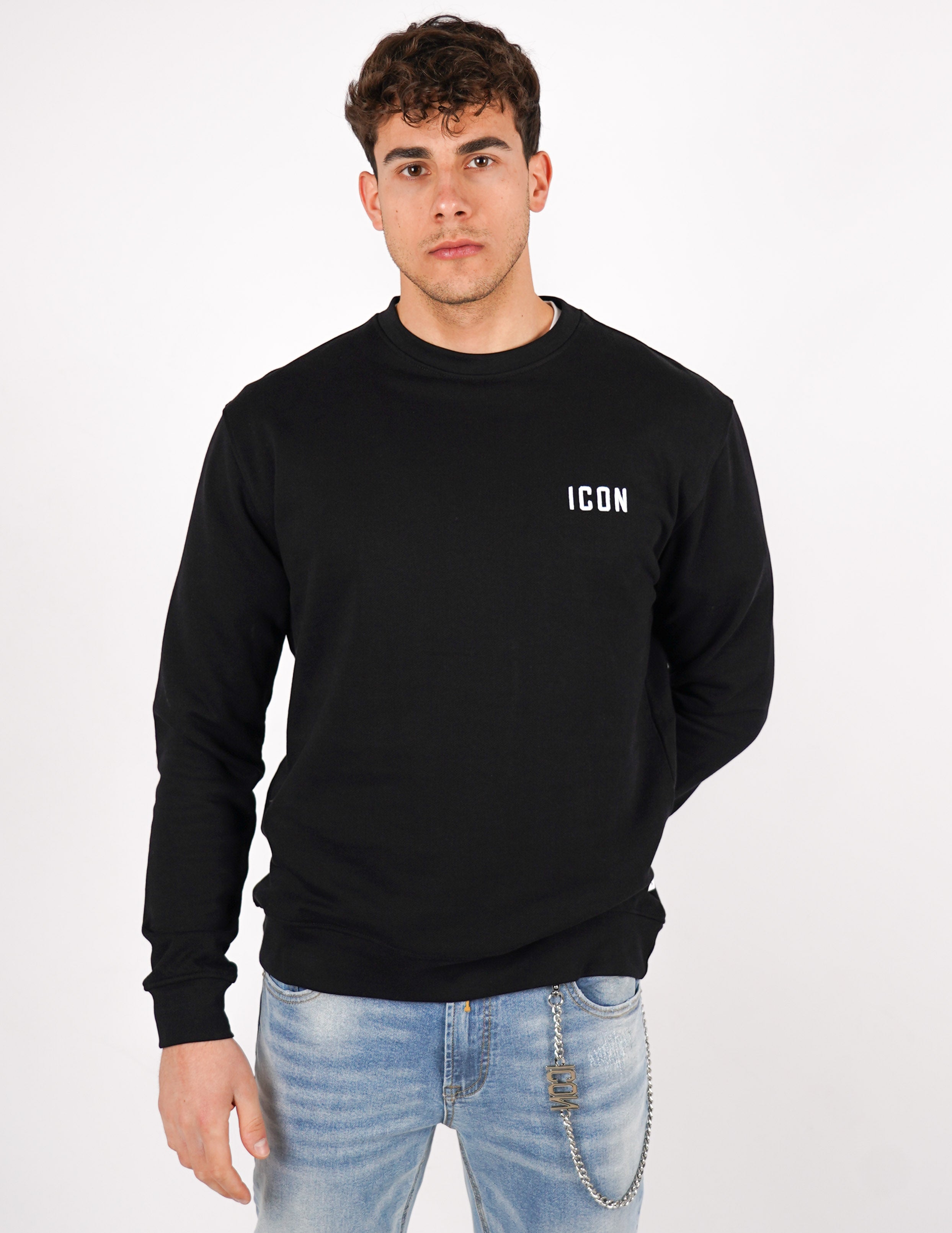 felpa icon girocollo