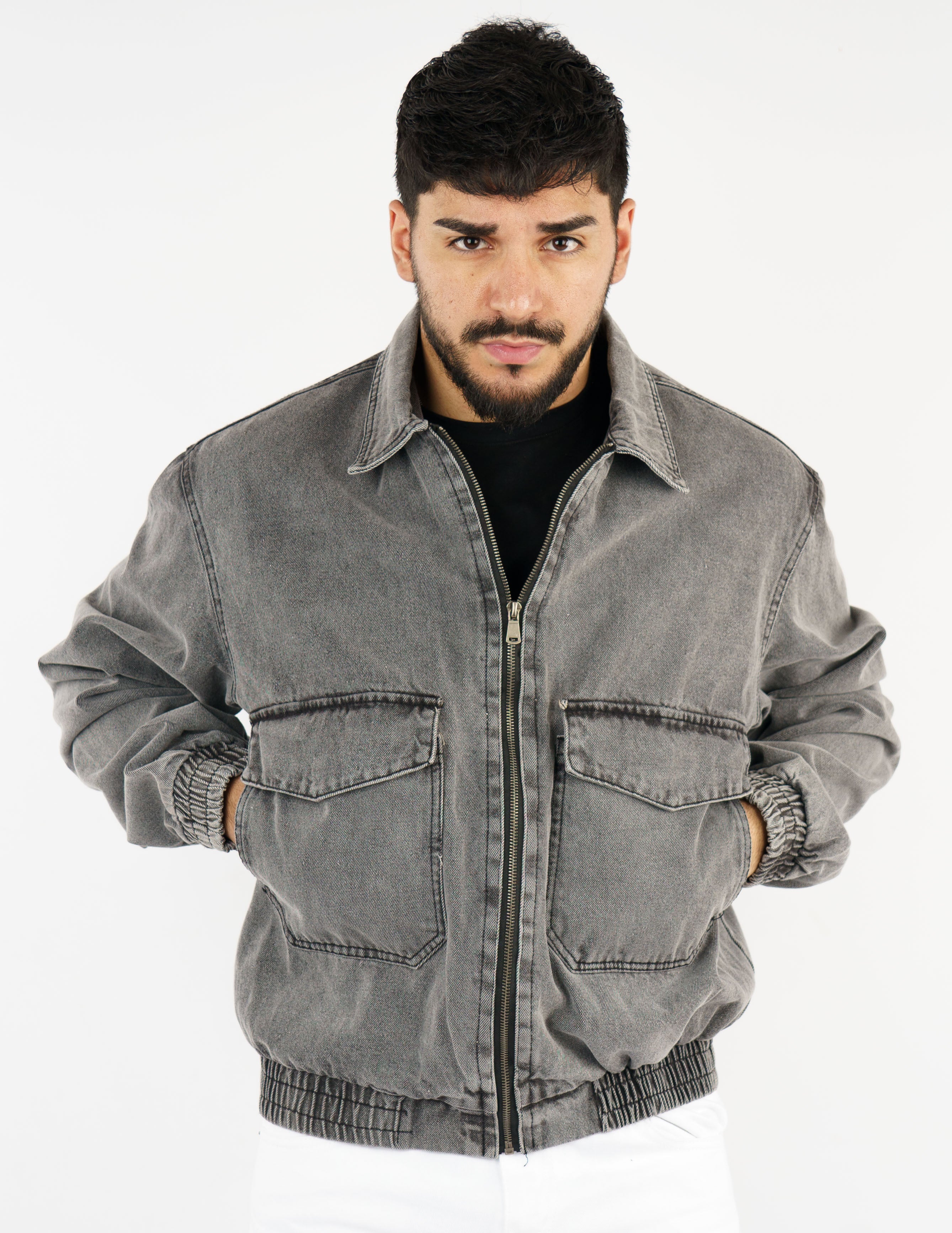 giubbino in denim