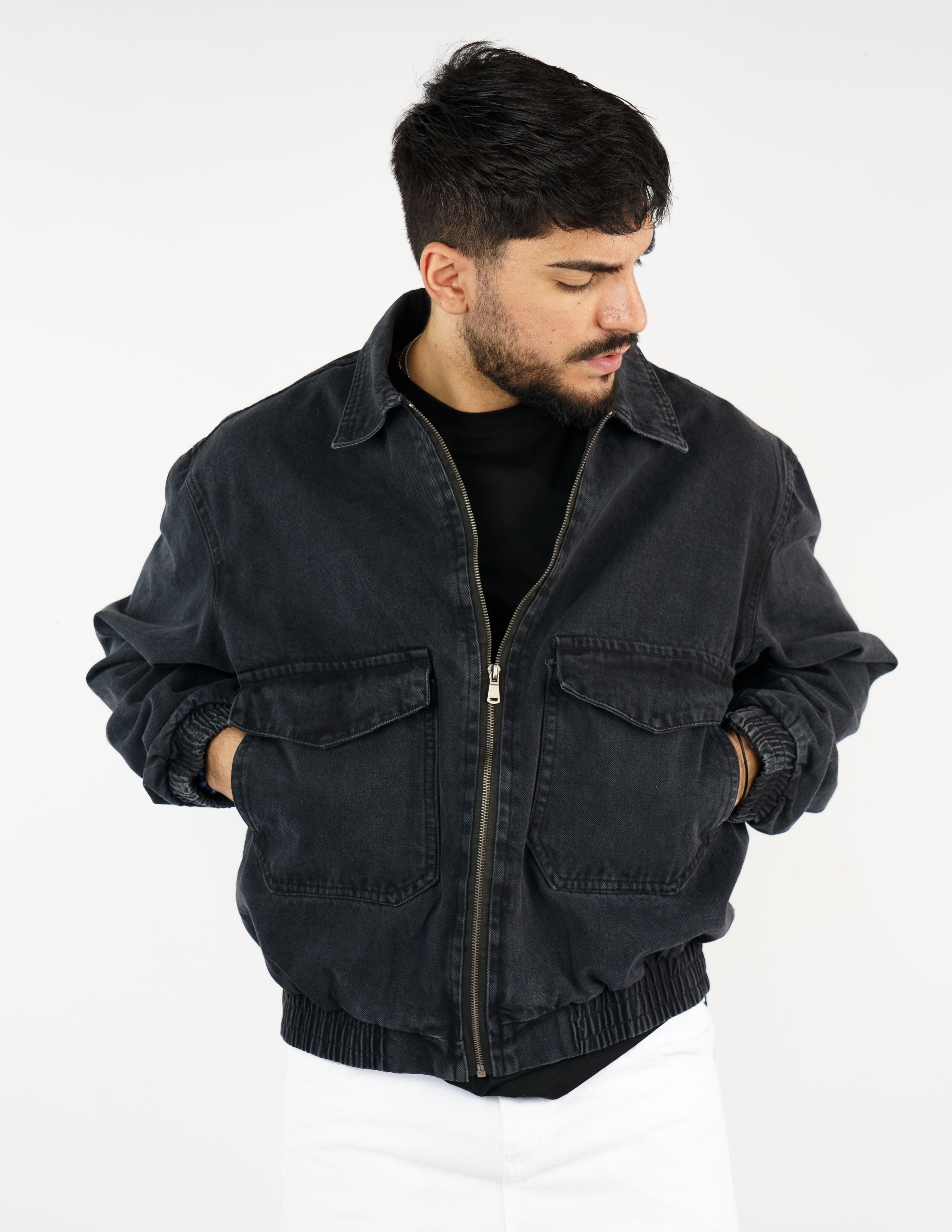 giubbino in denim