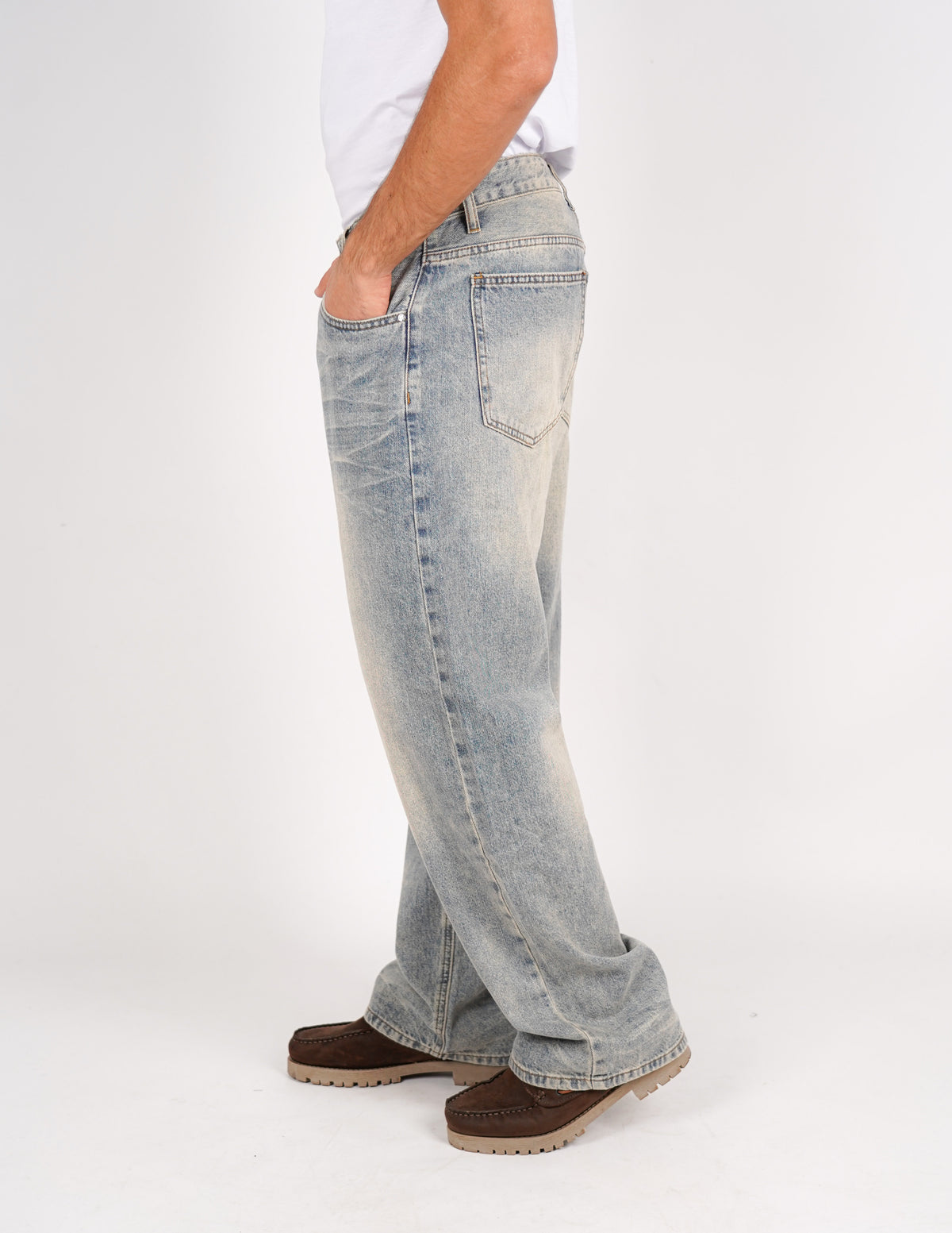 jeans baggy fit slavato