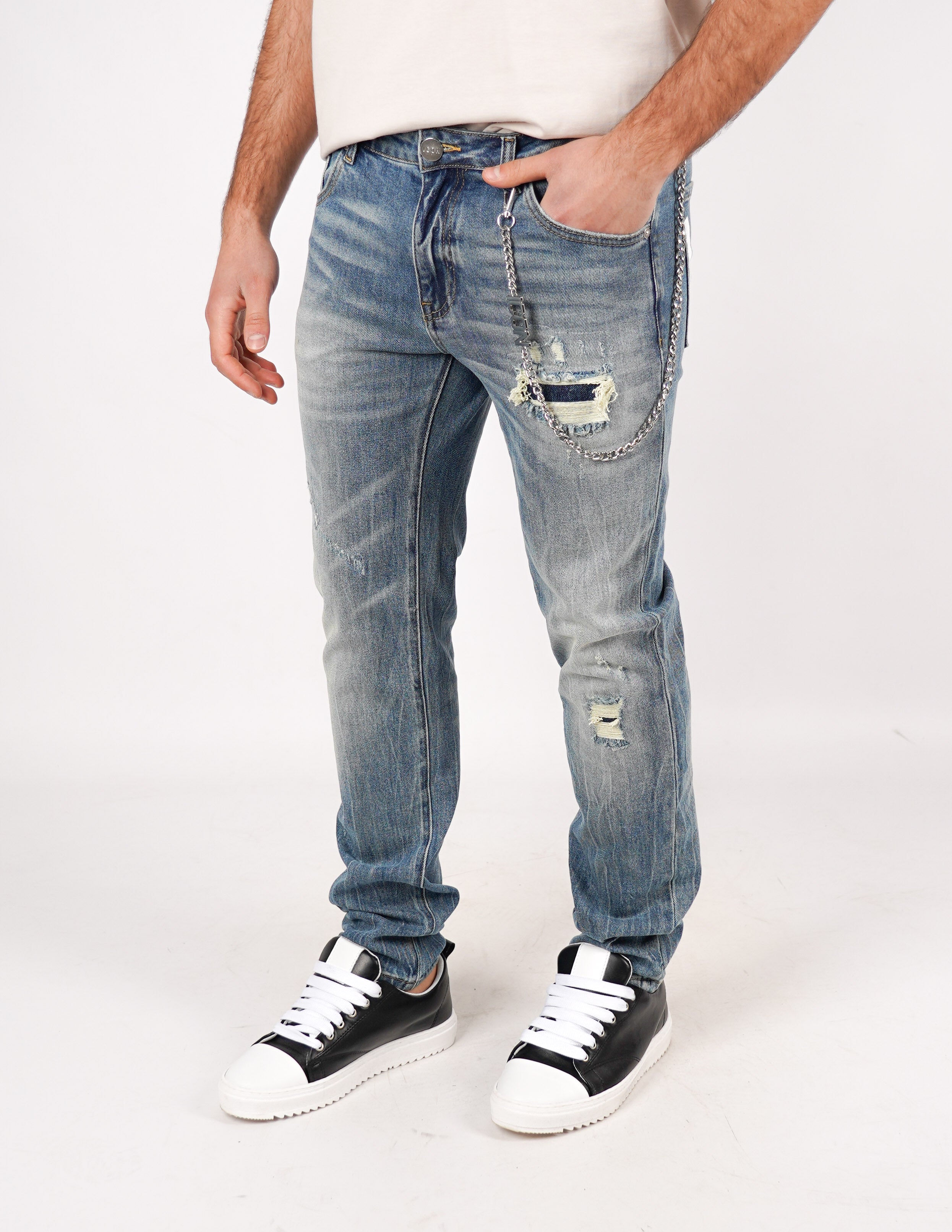 jeans icon logo sul dietro
