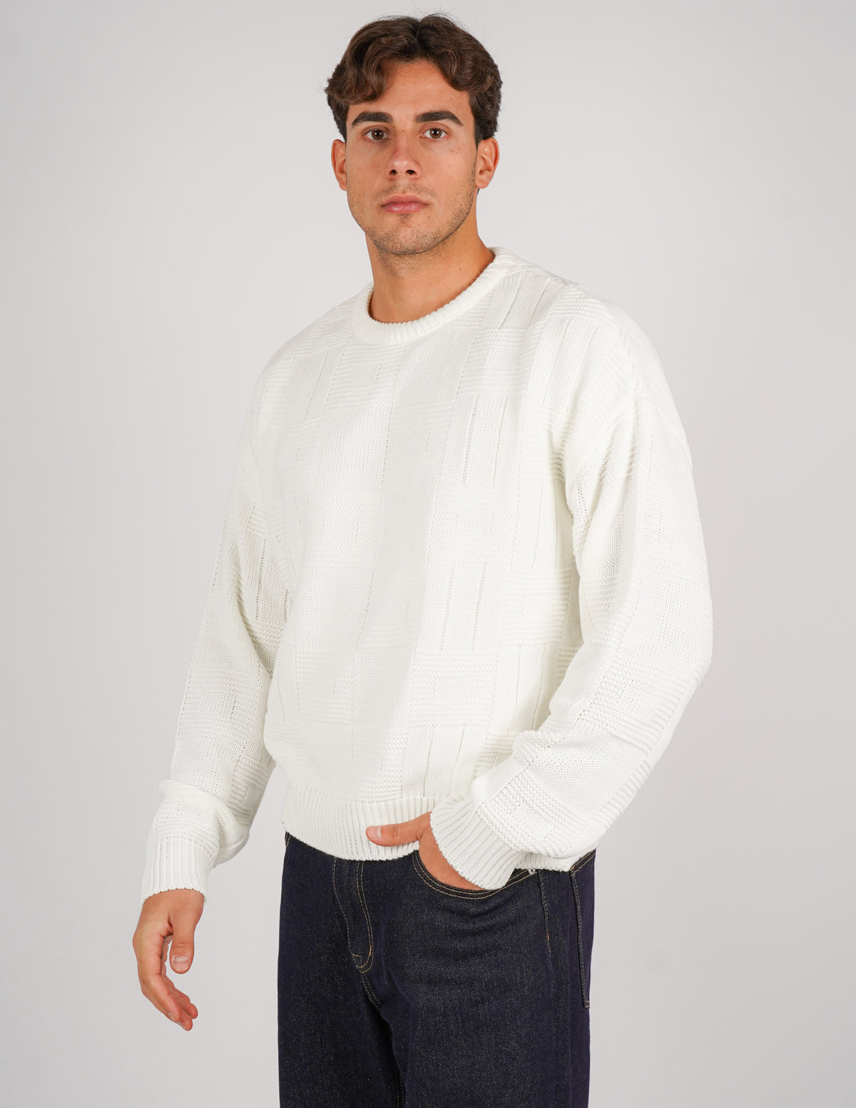 maglione crop strutturato