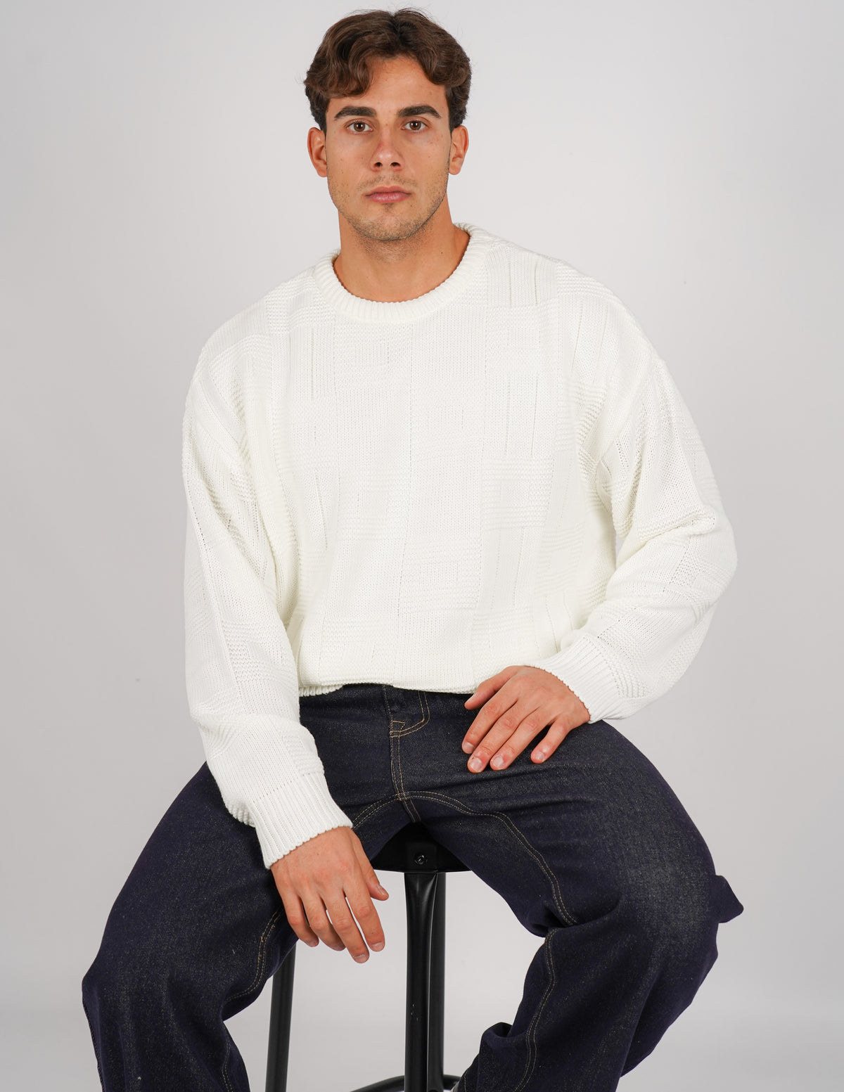 maglione crop strutturato