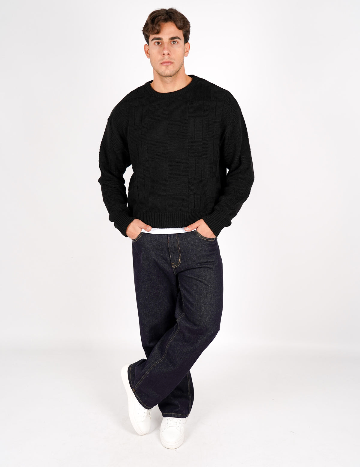 maglione crop strutturato