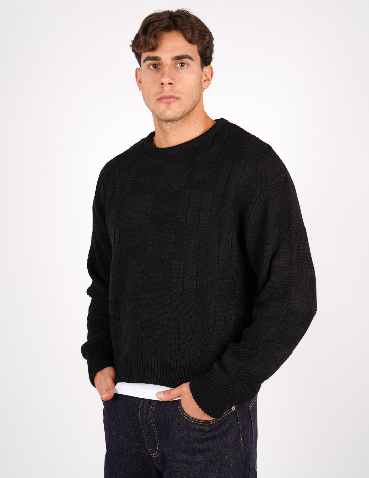 maglione crop strutturato