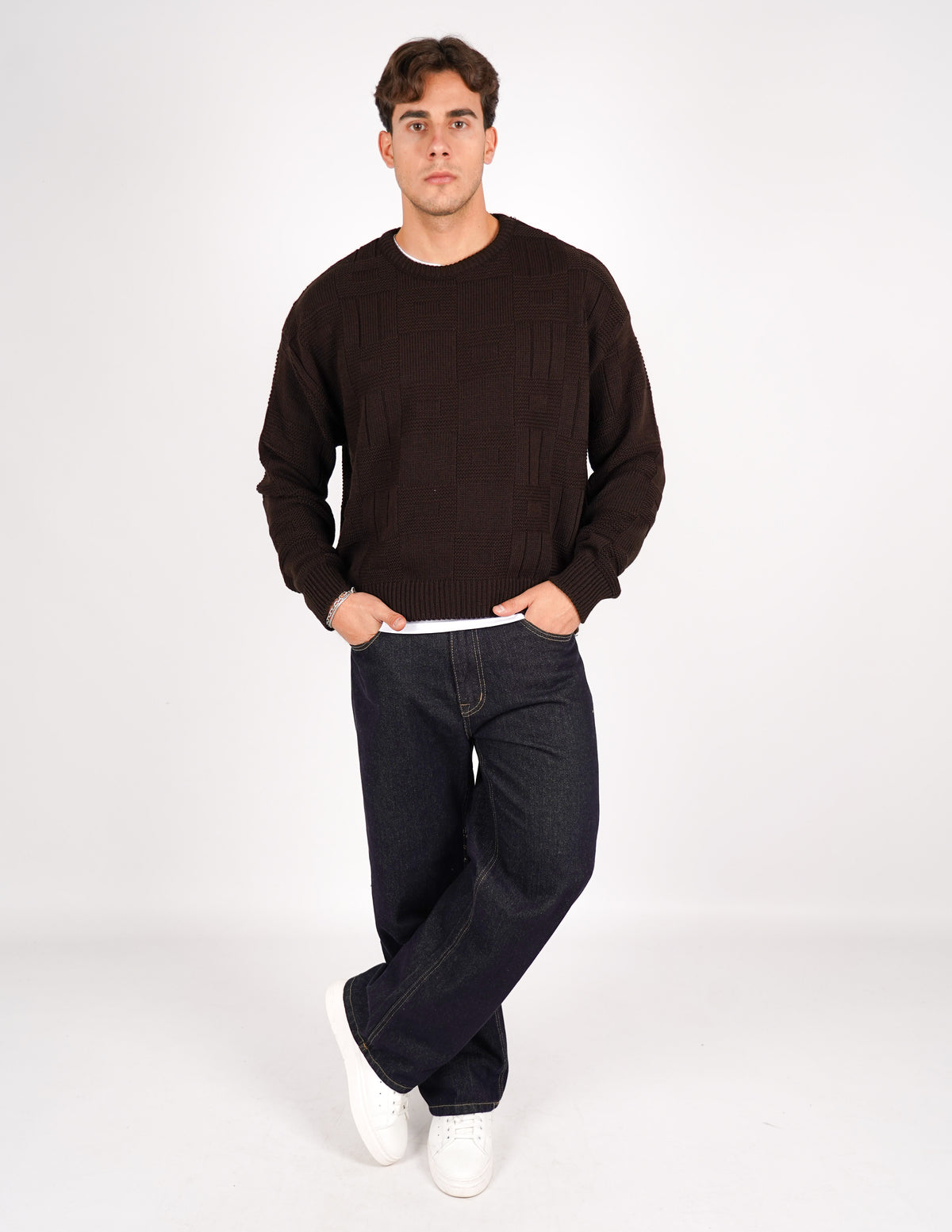 maglione crop strutturato