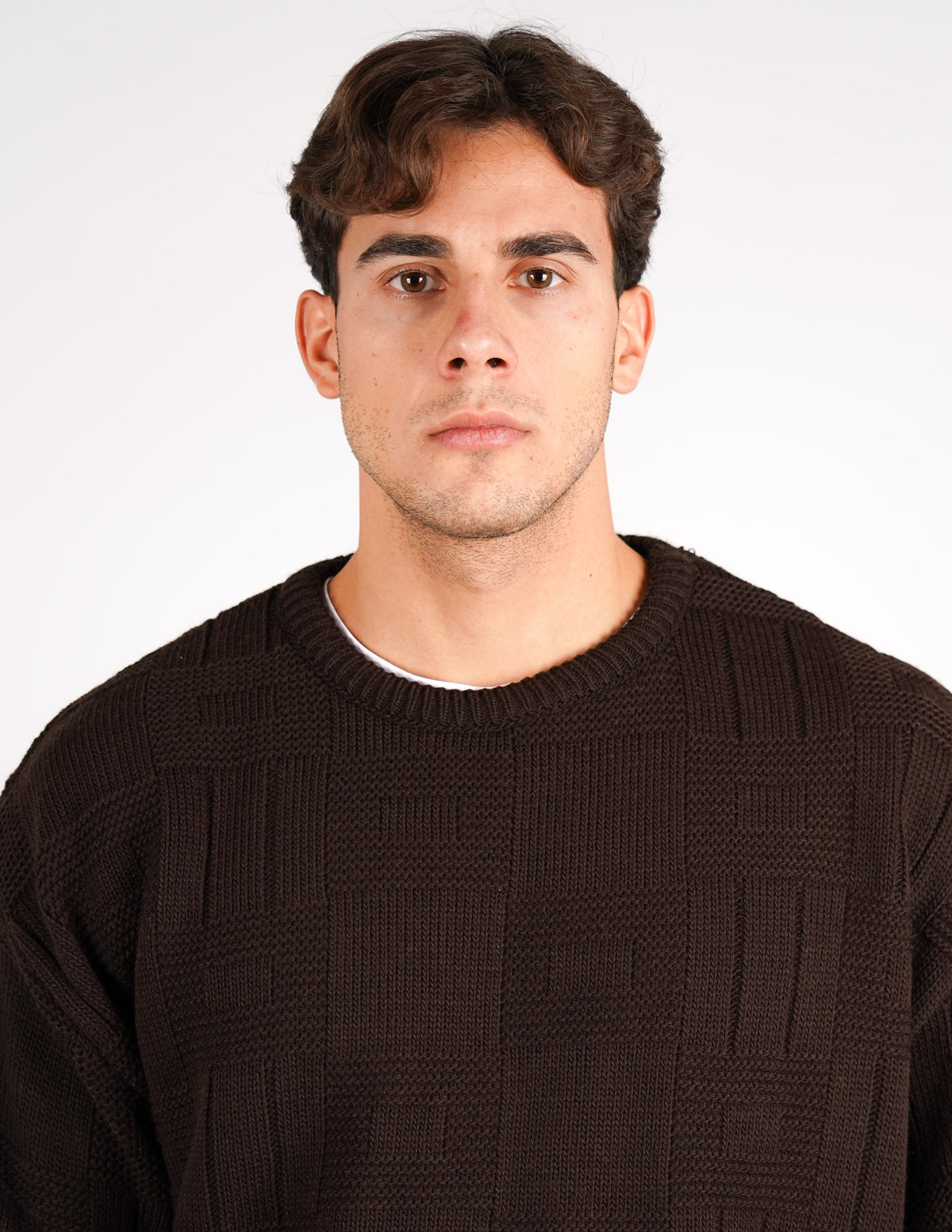 maglione crop strutturato
