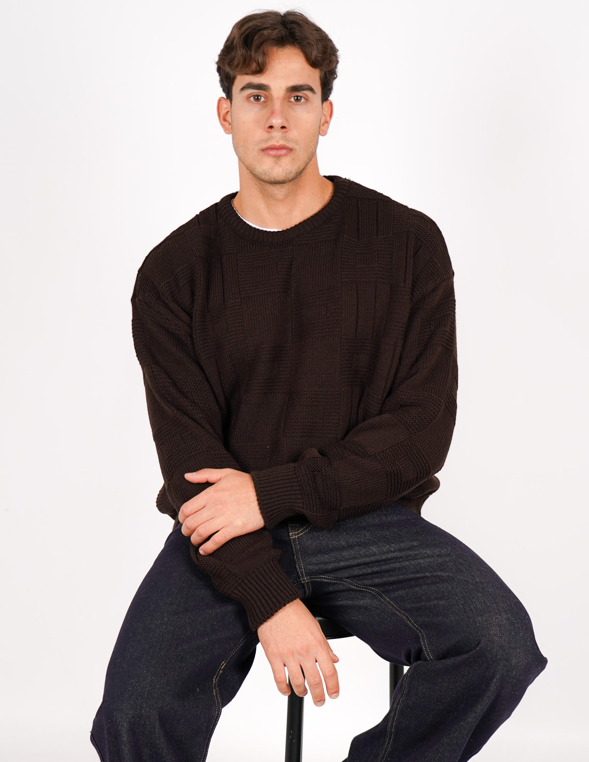 maglione crop strutturato