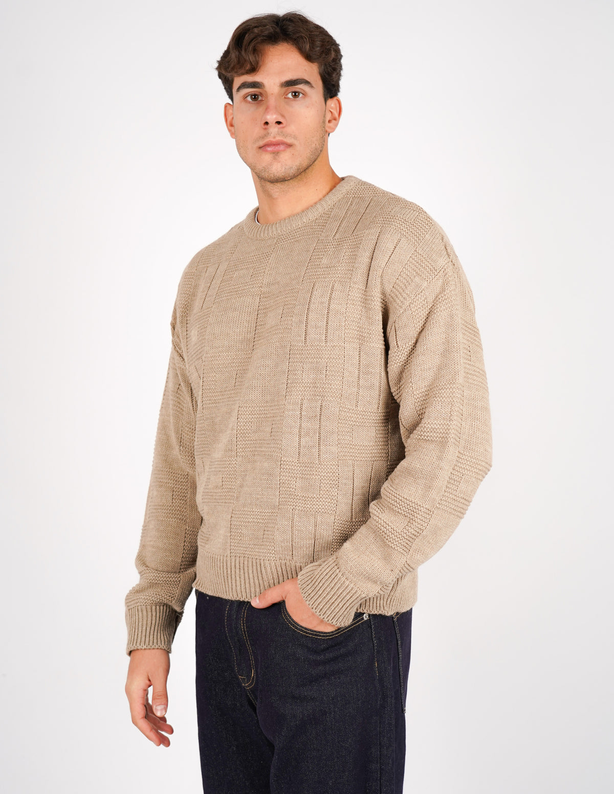maglione crop strutturato