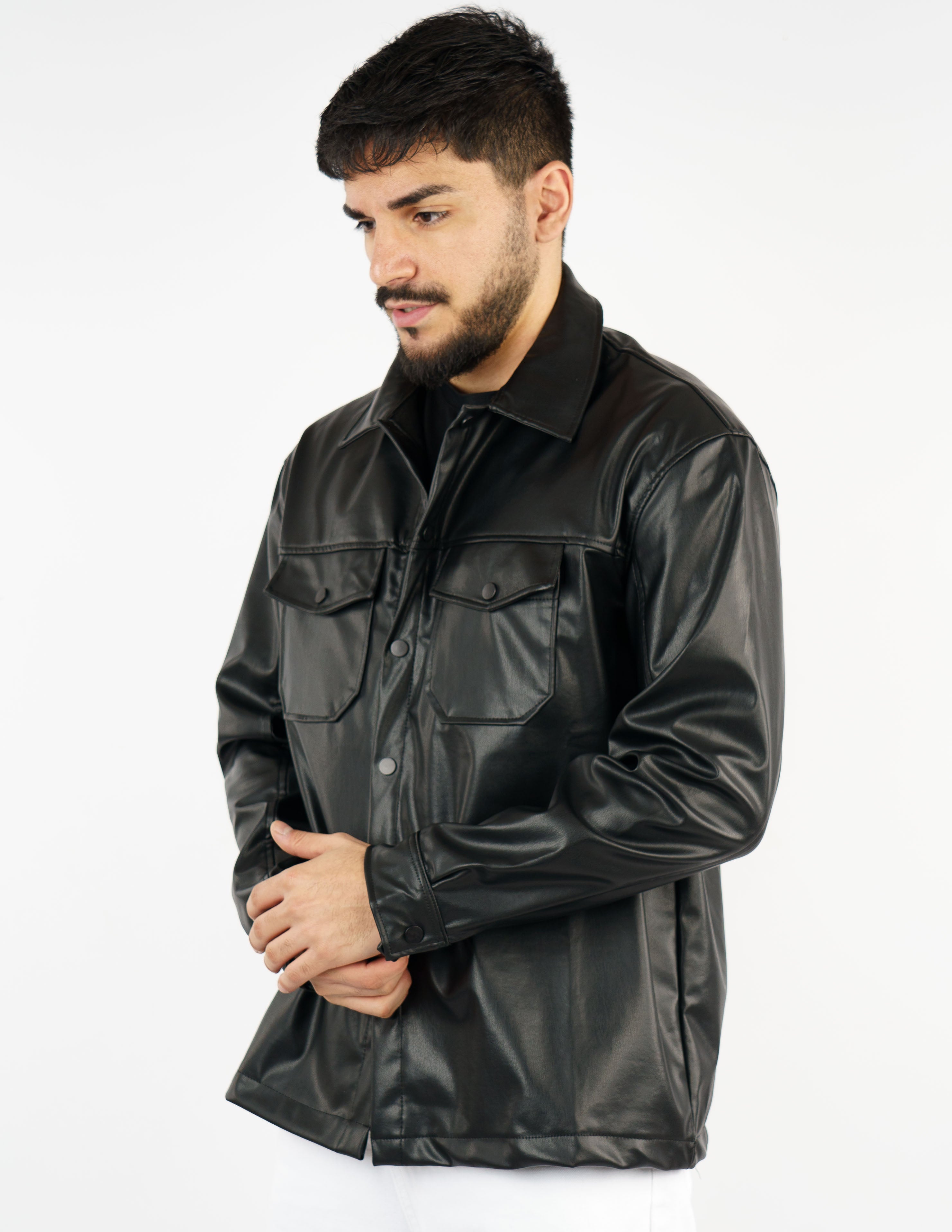 overshirt pelle
