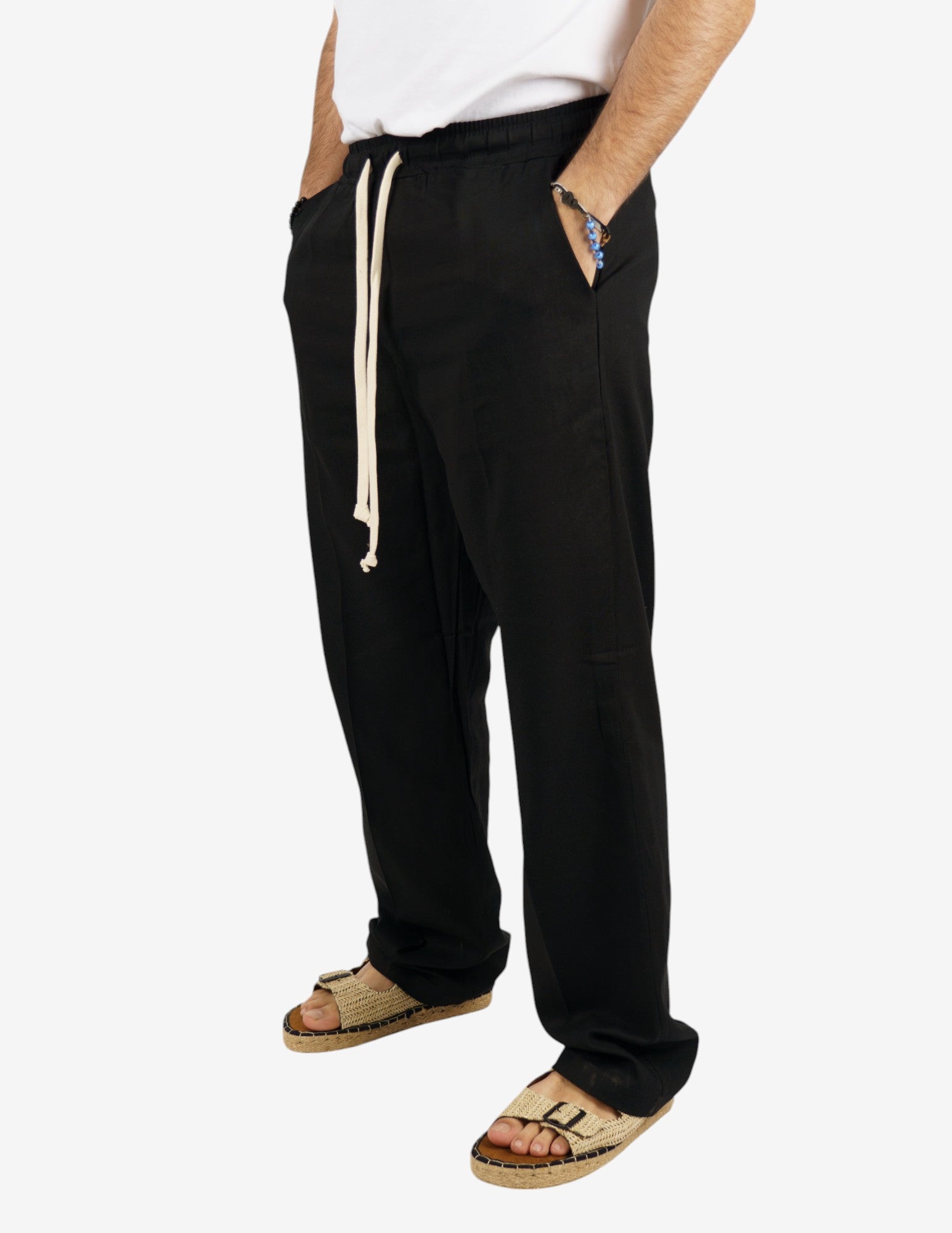 pantalaccio fondo largo in lino
