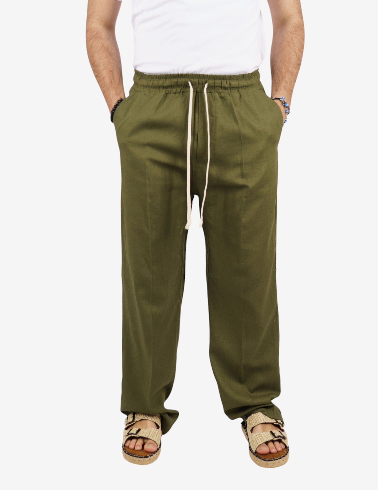 pantalaccio fondo largo in lino