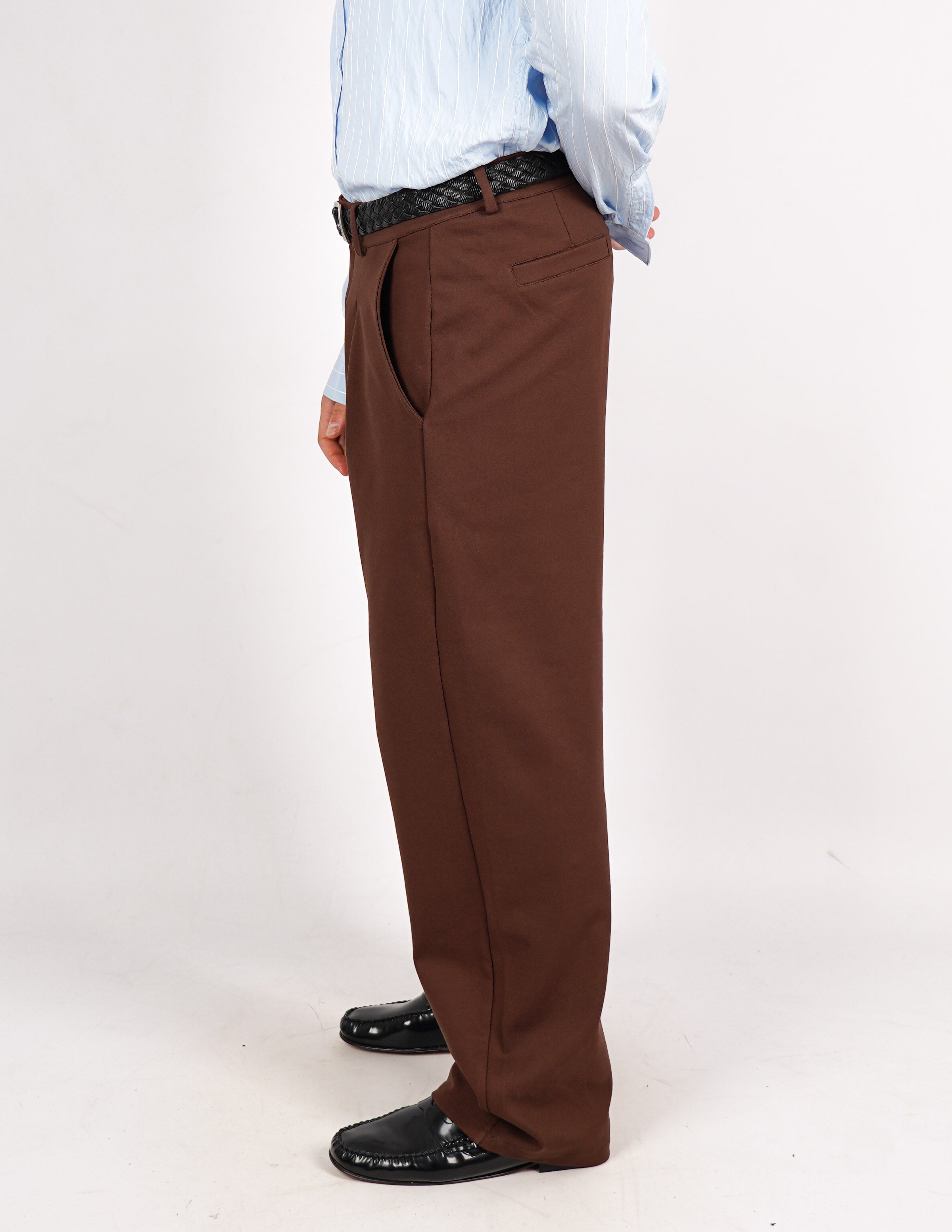pantalone punto milano fondo ampio