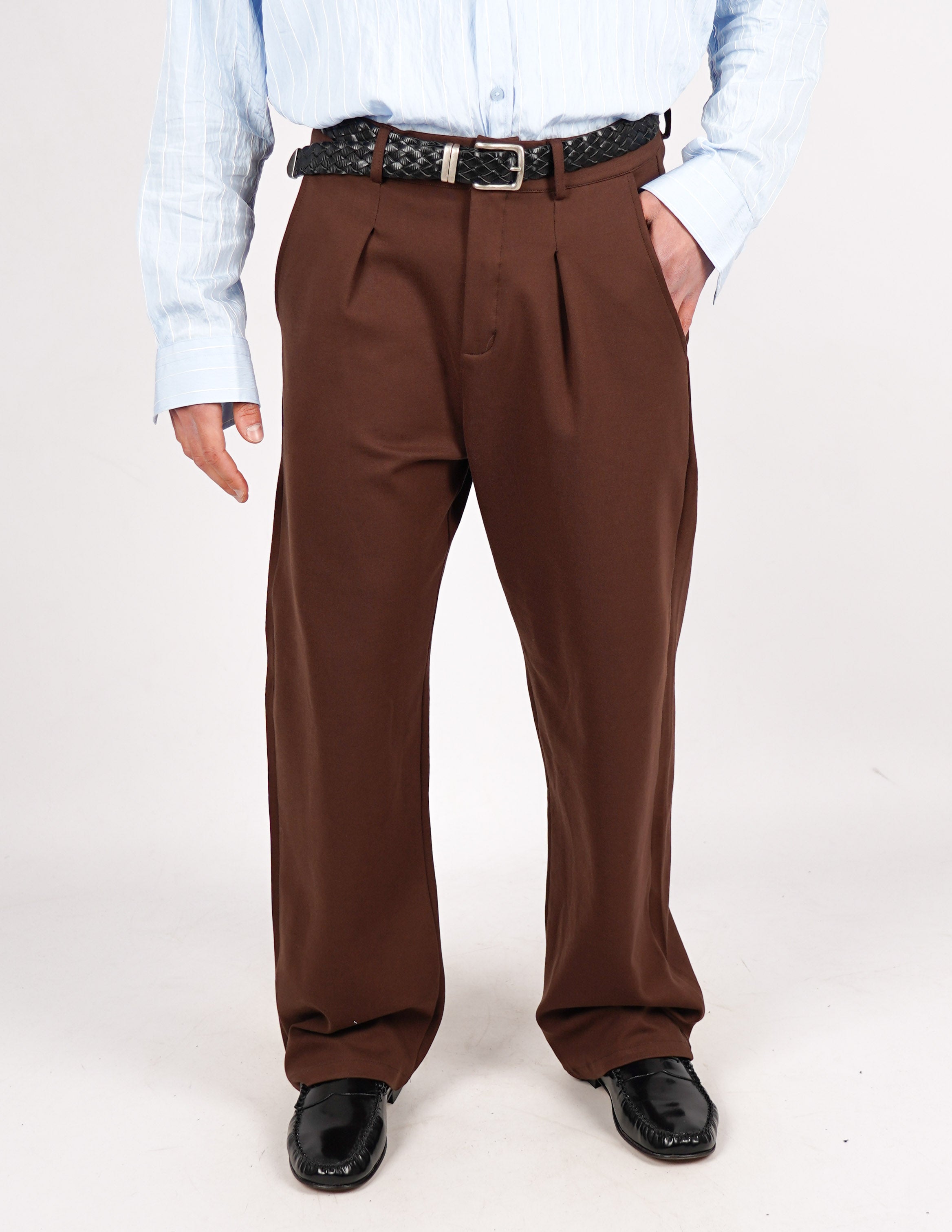 pantalone punto milano fondo ampio