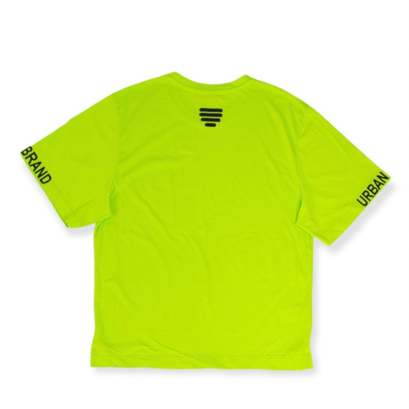 t-shirt lumi stampa urban style verde
