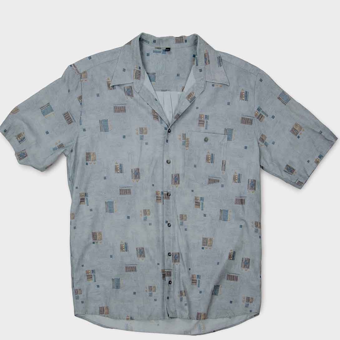 camicia uomo manica corta vintage