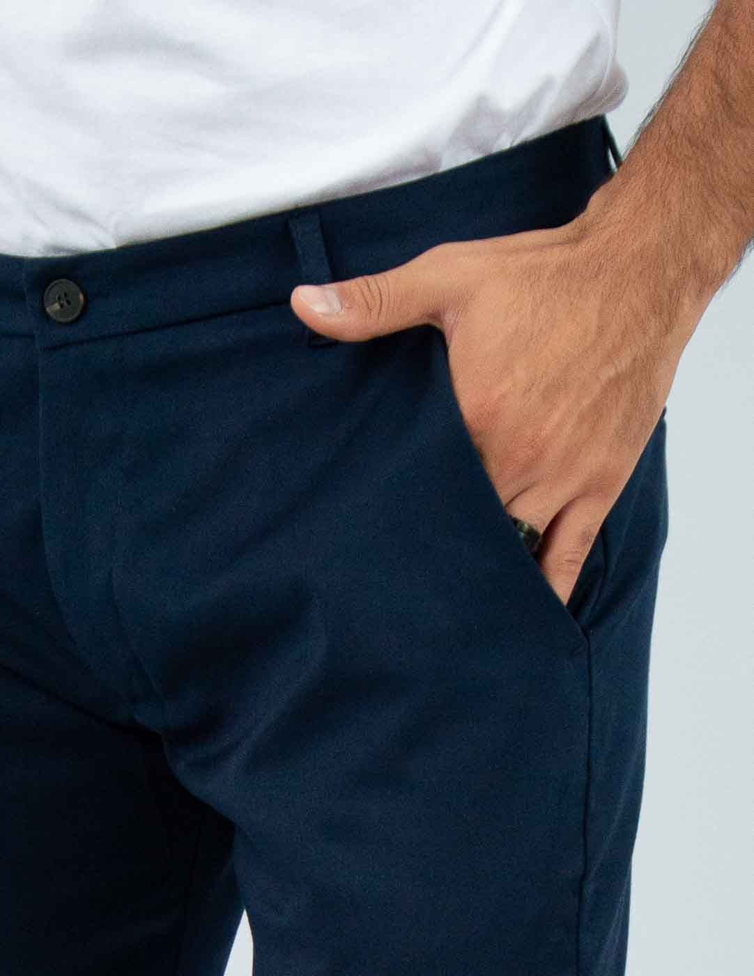 pantalone uomo sartoriale tinta unita