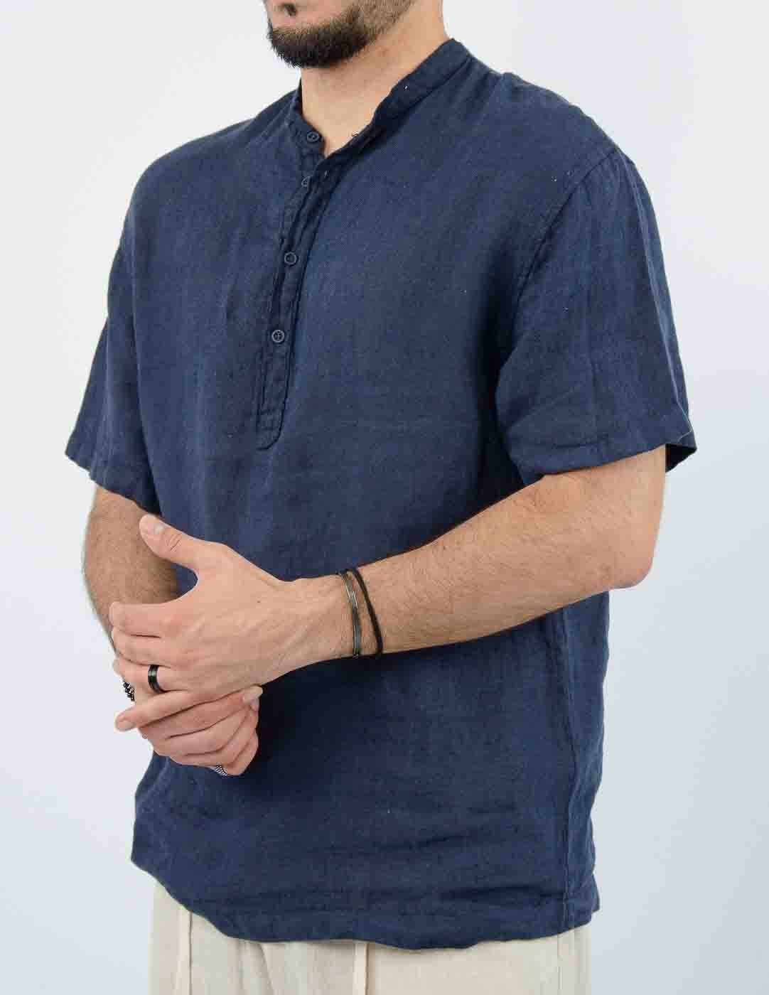 camicia uomo manica corta coreana