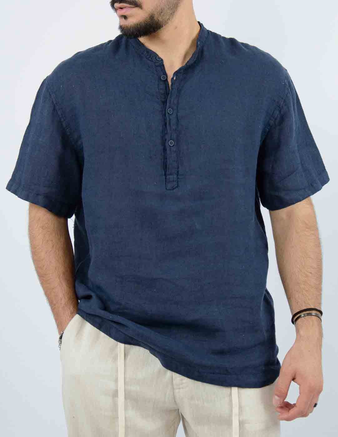 camicia uomo manica corta coreana