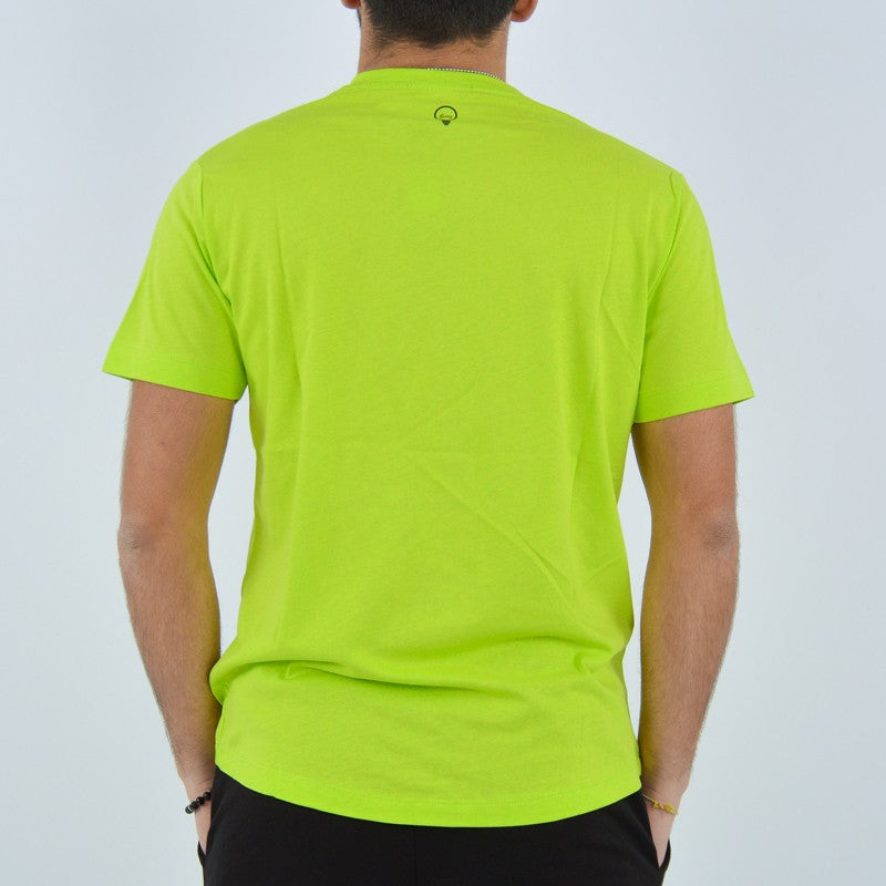 t-shirt lumi basic logo verde