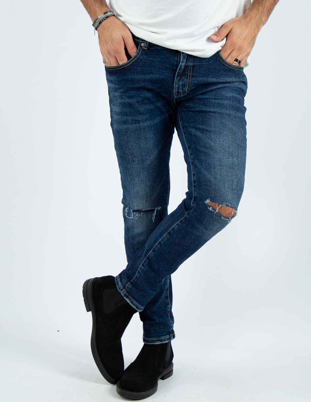 JEANS UOMO SKINNY ROTTURE