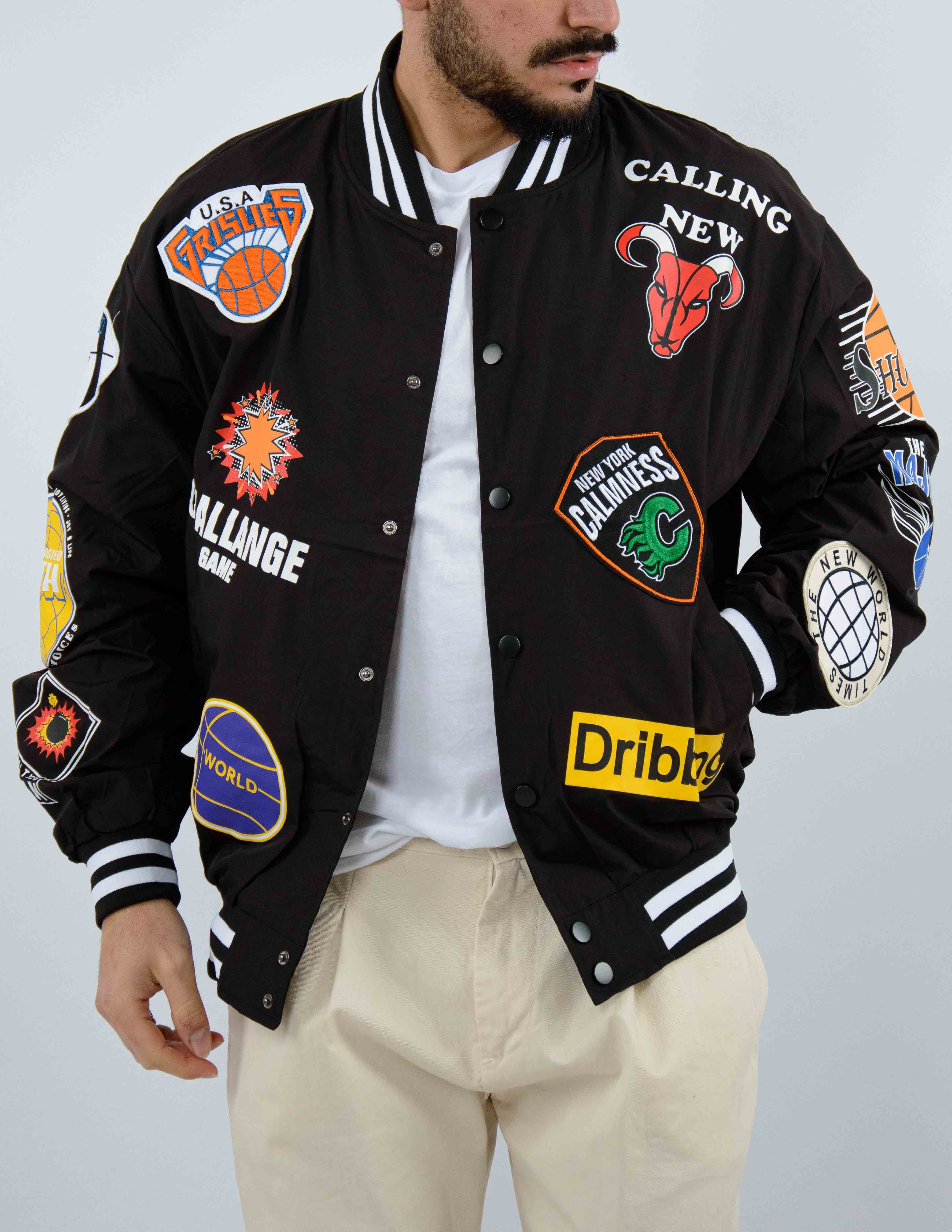 college uomo patch all over