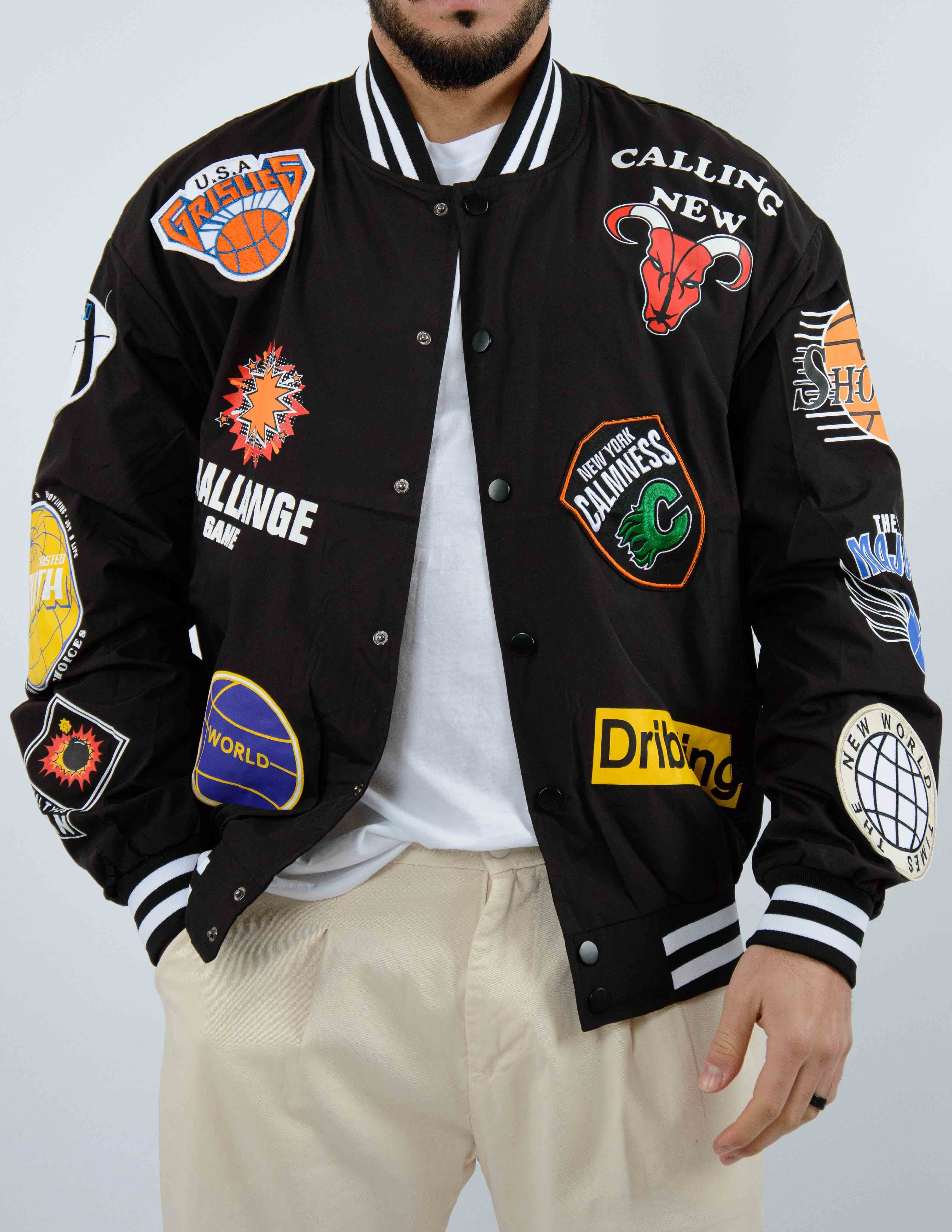 college uomo patch all over