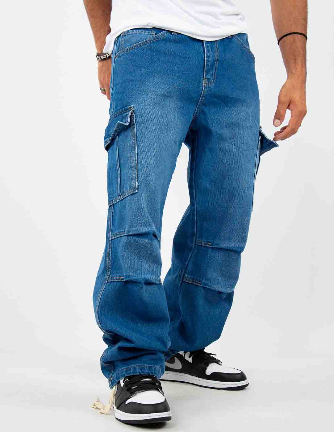 jeans uomo cargo tasconi
